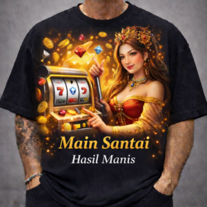 Gunungmas88 Kaos Hitam Full Printing Gambar Ratu