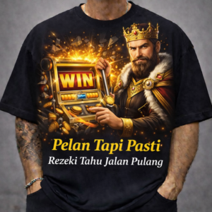 Gunungmas88 Kaos Hitam Full Printing Gambar King